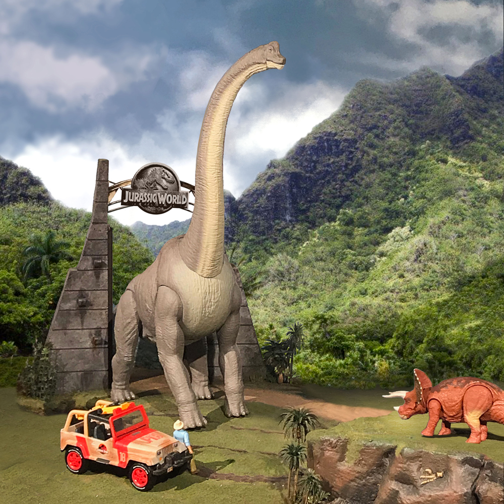jurassic world mattel brachiosaurus
