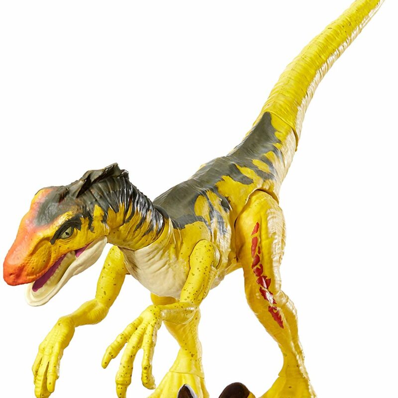 jumping velociraptor toy