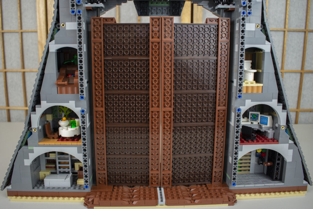 Rear of LEGO Jurassic Park Gate