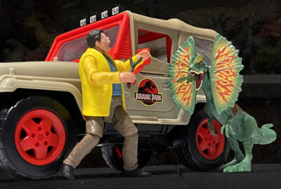 jurassic dilophosaurus nedry unboxed