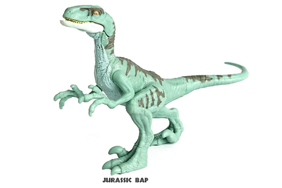 jumping raptor dinosaur