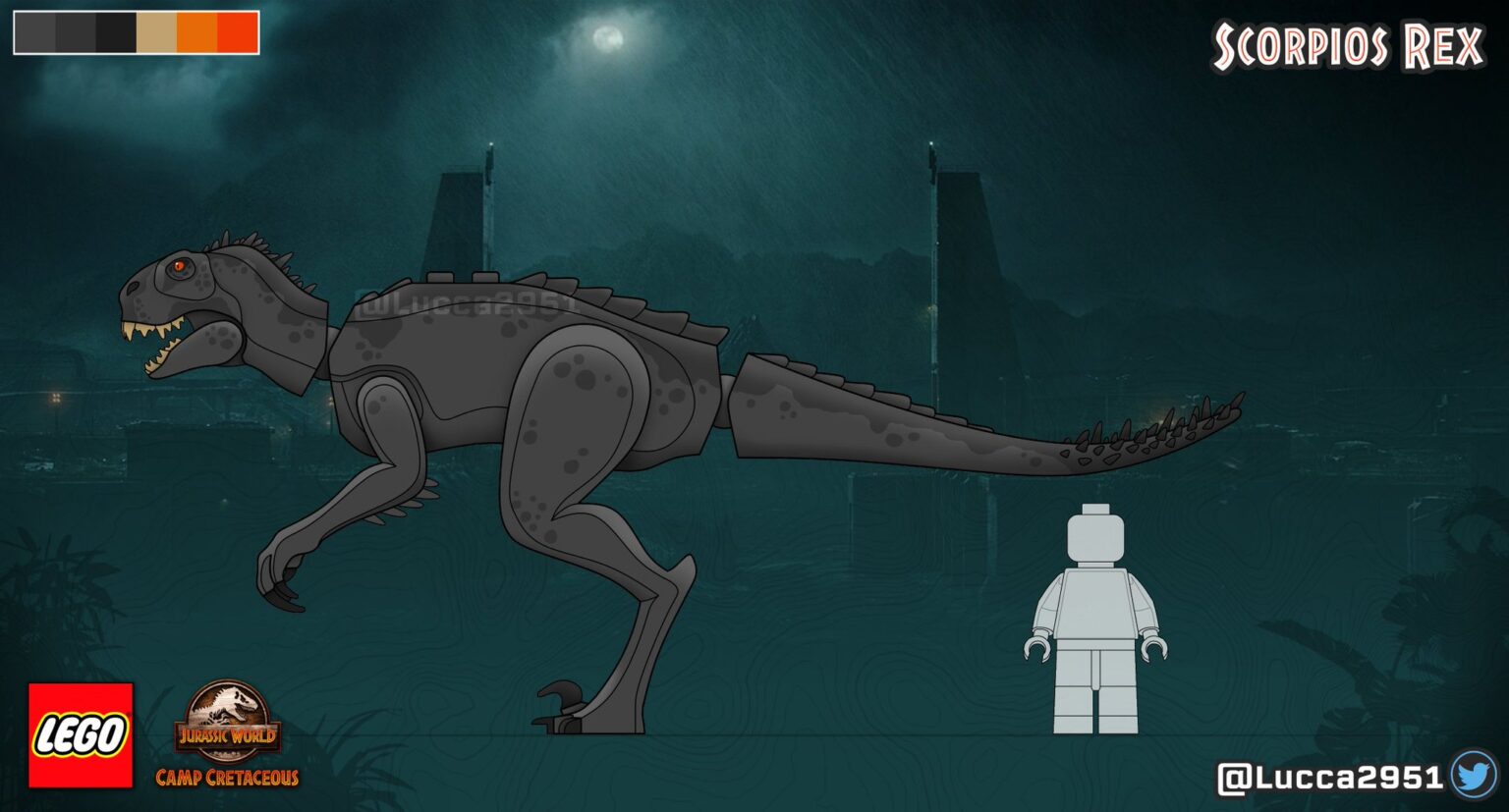 Stunning Custom Lego Jurassic Illustrations By Lucca2951 Collect Jurassic 