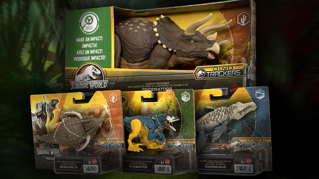 Jurassic World Dino Trackers - Mattel - Habitat Defender Triceratops